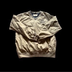 Dunbrooke Beige V-Neck Windbreaker